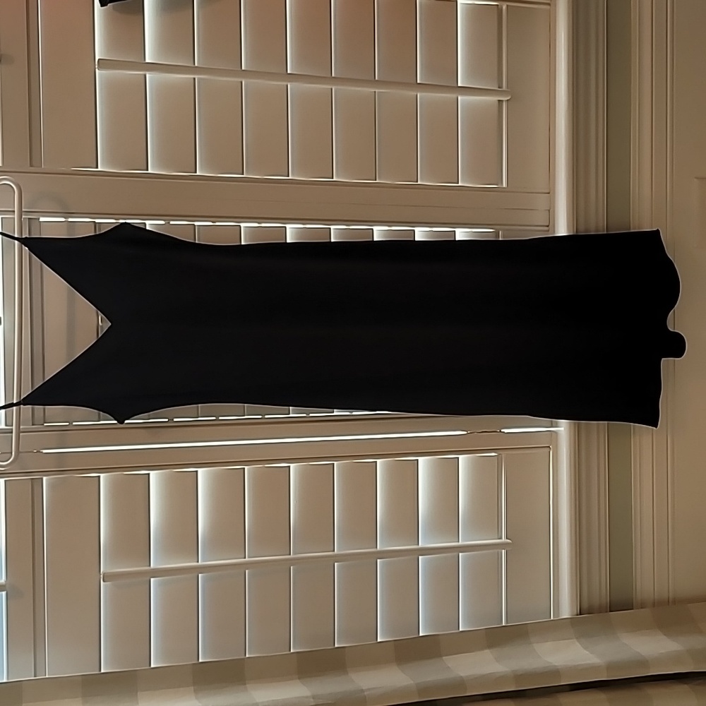 Express Black Silk Long Dress